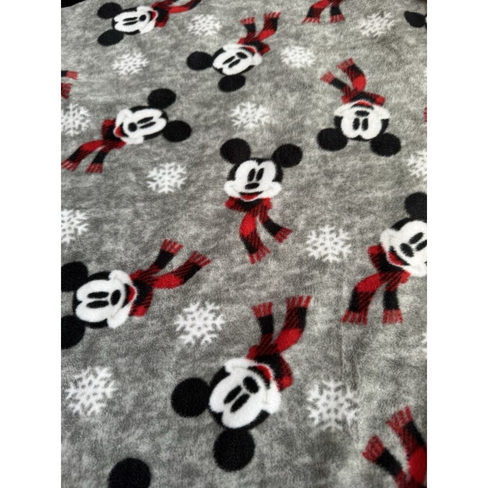 Disney Mickey Mouse Pajama Bottoms Pants 3XL Fleece Cozy Gray XXXL Christmas - Picture 2 of 6